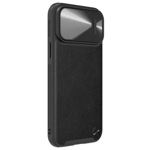 Obrazek NILLKIN CAMSHIELD LEATHER S IPHONE 14 PRO, BLACK / CZARNY