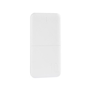 Obrazek POWERBANK MX COCO 10 000 mAh, 2xUSB, 10W Li-Po, WHITE / BIAŁY, + kabel microUSB