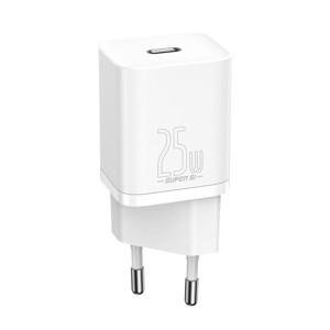 Obrazek Ładowarka sieciowa BASEUS SUPER SI QC 1C 25W + KABEL USB-C/USB-C 1M BIAŁA/WHITE