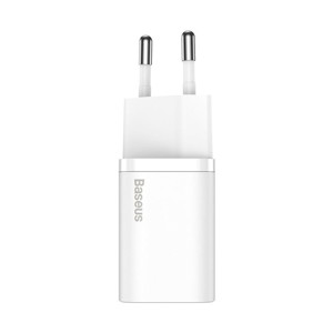 Obrazek Ładowarka sieciowa BASEUS SUPER SI QC 1C 25W + KABEL USB-C/USB-C 1M BIAŁA/WHITE