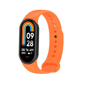 Obrazek Pasek Silikonowy Mi Band 8 / M8 (3), ORANGE / POMARAŃCZOWY