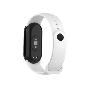 Obrazek Pasek Silikonowy Mi Band 8 / M8 (2), WHITE / BIAŁY