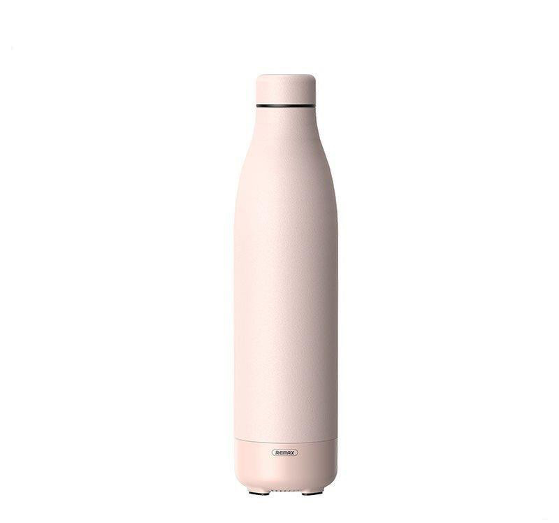 Obrazek TERMOS Z BEZPRZEWODOWYM GŁOŚNIKIEM 500ml RB-M5 BLUETOOTH 5.0 RÓŻOWY/PINK