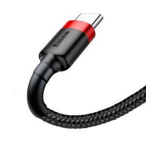 Obrazek KABEL BASEUS CAFULE USB/USB-C 2A 3M RED/BLACK