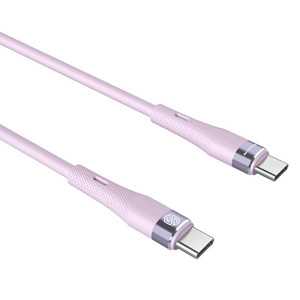 Obrazek NILLKIN DATA CABLE FLOWSPEED SILICON TYPE C-TYPE C PD 60W, PURPLE