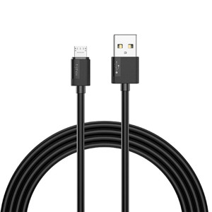 Obrazek KABEL T-PHOX NETS MICRO USB BLACK 3A ; PVC ; 2M