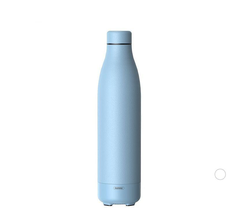 Obrazek TERMOS Z BEZPRZEWODOWYM GŁOŚNIKIEM 500ml RB-M5 BLUETOOTH 5.0 NIEBIESKI/BLUE