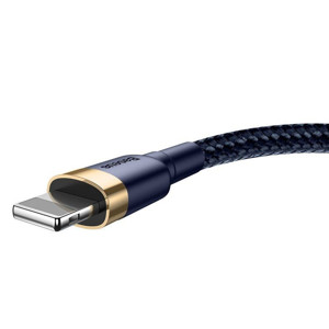 Obrazek KABEL BASEUS CAFULE USB/LIGHTNING 2.4A 1M GOLD/NAVY