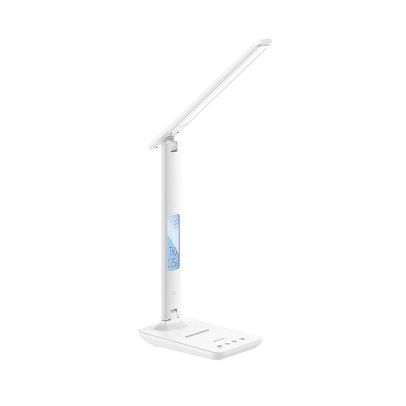 Obrazek Yesido Lampka Biurkowa DS20 + ładowarka indukcyjna LED, (5 Trybów Światła), WHITE / BIAŁY