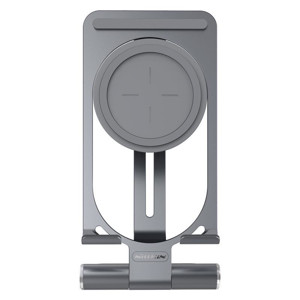 Obrazek NILLKIN POWER HOLD MINI STAND 15W FAST WIRELESS CHARGER, GRAY / SZARY