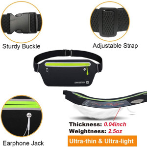 Obrazek SWISSTEN WAIST BAG BLACK SASZETKA