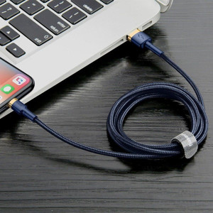 Obrazek KABEL BASEUS CAFULE USB/LIGHTNING 2.4A 1M GOLD/NAVY