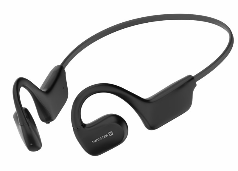 Obrazek SŁUCHAWKI SWISSTEN Bluetooth GYM OPEN EAR Black