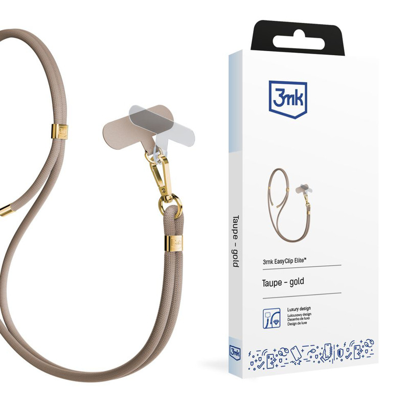 Obrazek 3MK SMYCZ EASYCLIP ELITE TAUPE(GOLD)