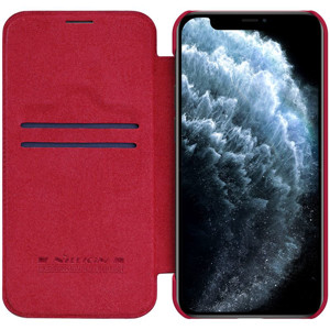 Obrazek NILLKIN QIN IPHONE 12 PRO MAX RED (6,7)