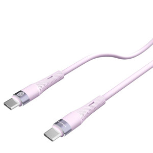 Obrazek NILLKIN DATA CABLE FLOWSPEED SILICON TYPE C-TYPE C PD 60W, PURPLE