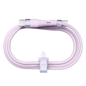 Obrazek NILLKIN DATA CABLE FLOWSPEED SILICON TYPE C-TYPE C PD 60W, PURPLE