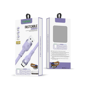 Obrazek KABEL T-PHOX BOLD USB/LIGHTNING 3A PURPLE