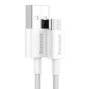 Obrazek KABEL BASEUS SUPERIOR USB/MICRO USB 2A 1M BIAŁY/WHITE