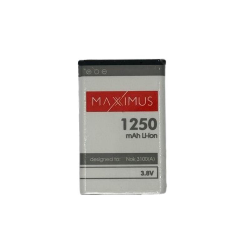 Obrazek Bateria MAXXIMUS NOKIA 3100 1250mAh Li-Ion 3650/3100N BL-5C, NON-NOKIA MOBILE (NTC)