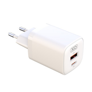 Obrazek XO ładowarka sieciowa L96 PD 30W QC 3.0 18W 1xUSB 1xUSB-C BIAŁA