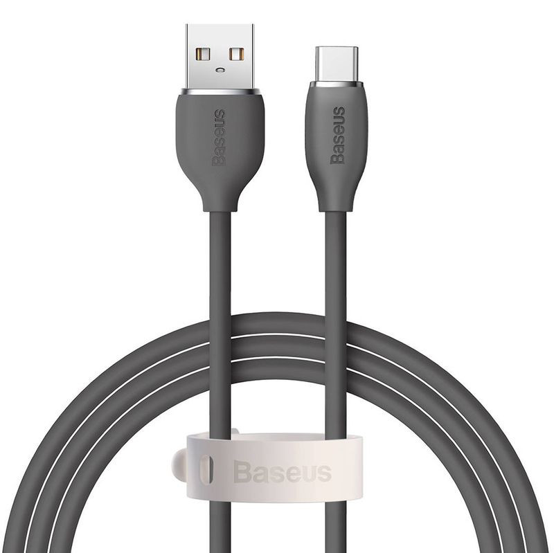 Obrazek KABEL BASEUS JELLY USB/USB-C 100W 2M BLACK