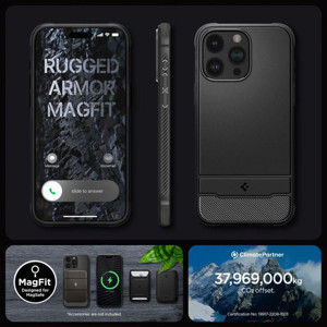 Obrazek SPIGEN RUGGED ARMOR MAGFIT IPHONE 15 PRO MAX MATTE BLACK