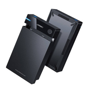 Obrazek Ugreen kieszeń na dysk HDD obudowa dysku SATA 3,5 USB 3.0 czarny