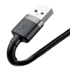 Obrazek KABEL BASEUS CAFULE USB/LIGHTNING 2A 3M GREY/BLACK