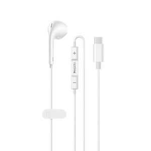 Obrazek Yesido Słuchawki Douszne YH55 Type-C 120cm, WHITE / BIAŁY