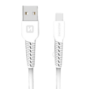 Obrazek SWISSTEN KABEL TYPE-C 1,2M BIAŁY (CDU)