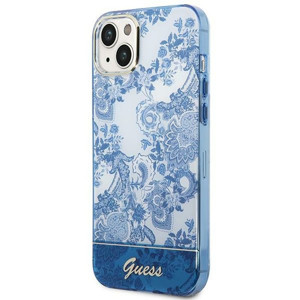 Obrazek GUESS IPHONE 14 PLUS PORCELAIN COLLECTION GUHCP14MHGPLHB NIEBIESKI/BLUE