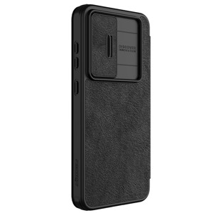 Obrazek Nillkin Qin Pro Leather Case Samsung S24 FE, BLACK / CZARNY