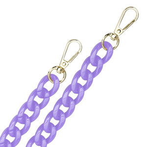 Obrazek Uniwersalna smycz do telefonu / na ramię Chain-09, PURPLE / FIOLETOWY