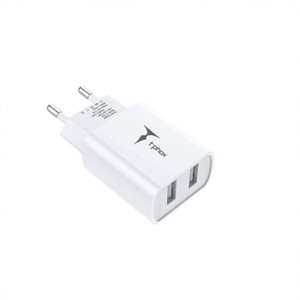 Obrazek Ładowarka sieciowa T-PHOX POCKET SERIES 2xUSB TCC-224 12W 2.4A WHITE