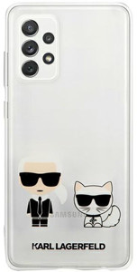 Obrazek KARL LAGERFELD Samsung A72 KARL & CHOUPETTE KLHCA72CKTR TRANSPARENT