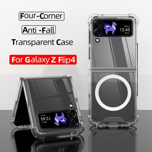 Obrazek ETUI MAGNETIC SAMSUNG GALAXY Z FLIP4 CLEAR / PRZEŹROCZYSTY