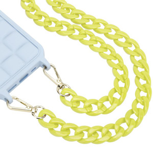 Obrazek Uniwersalna smycz do telefonu / na ramię Chain-09, YELLOW / ŻÓŁTY