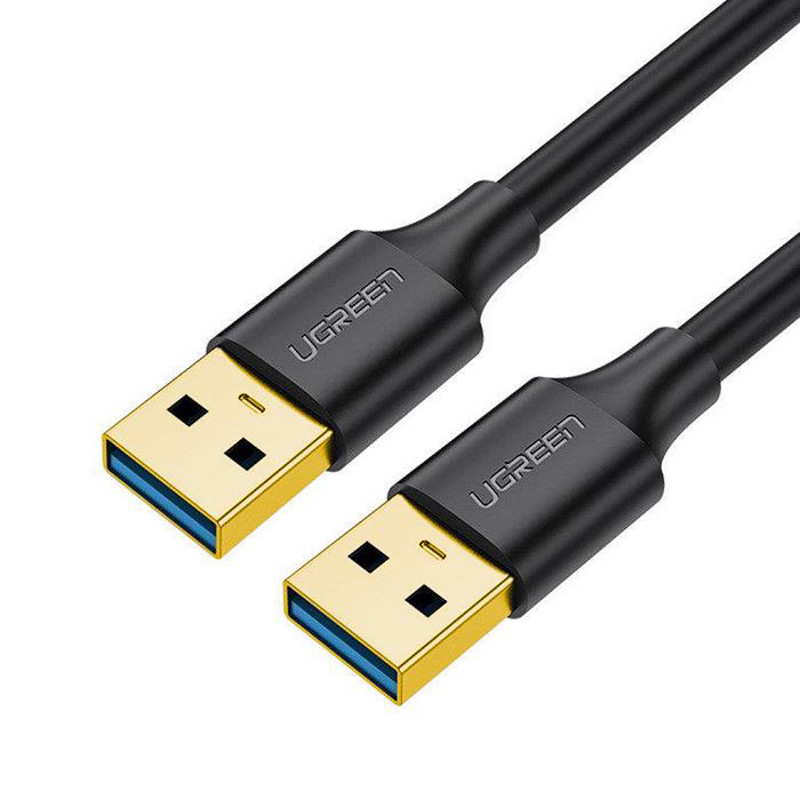 Obrazek Ugreen kabel przewód USB - USB męski - USB 3.2 Gen 1 1 m czarny