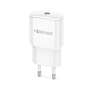 Obrazek Forever ładowarka sieciowa PD QC TC-01-20C 1x USB-C 20W biała