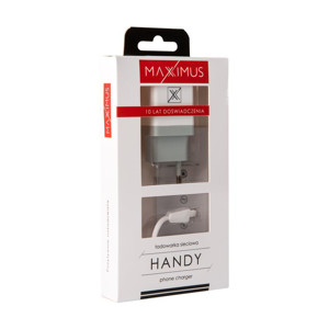 Obrazek Ładowarka sieciowa Maxximus Handy 1A + Micro USB