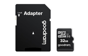 Obrazek Karta MicroSD UHS I 32GB GOODRAM +Ad CL10 UHS I + adapter