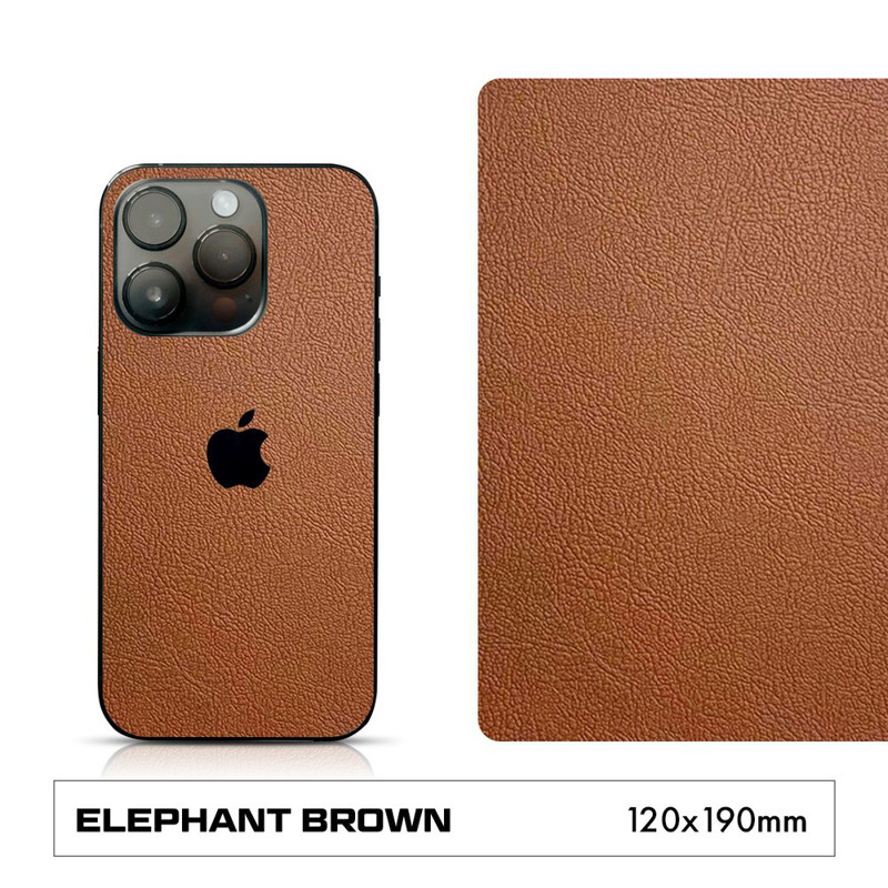 Obrazek HAMMER GLASS FOLIA REVOBACK ELEPHANT LEATHER BROWN 1szt na tył telefonu