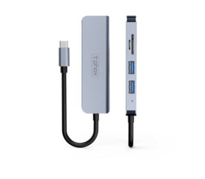 Obrazek HUB T-PHOX TPH2041 5w1 USB-C/HDMI USB3.0x1+USB2.0x1+HDMI 4K