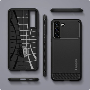 Obrazek SPIGEN RUGGED ARMOR Samsung S21 FE MATTE BLACK