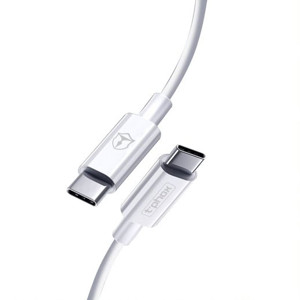 Obrazek KABEL T-PHOX GLARY TYPE-C - TYPE-C WHITE 1M ; 3A ; 60W