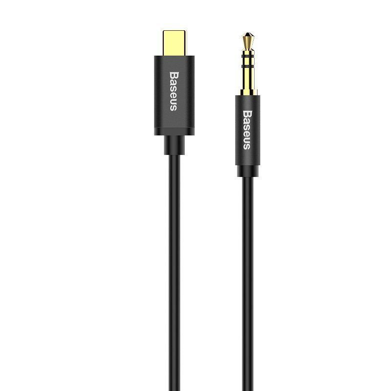 Obrazek KABEL BASEUS YIVEN USB-C - JACK 3,5MM AUDIO 1.2M BLACK