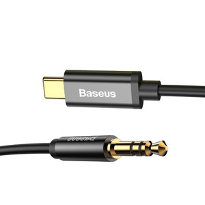 Obrazek KABEL BASEUS YIVEN USB-C - JACK 3,5MM AUDIO 1.2M BLACK