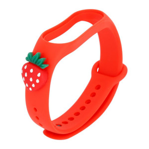 Obrazek Opaska dziecięca Smart Band M5/M6/M7 RED STRAWBERRY / CZERWONA TRUSKAWKA