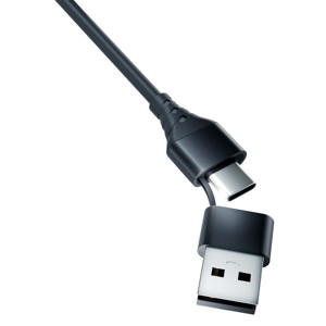 Obrazek 3MK KABEL HYPER 3w1 1,5m Czarny USB-A/C do Micro/USB-C/Lightning